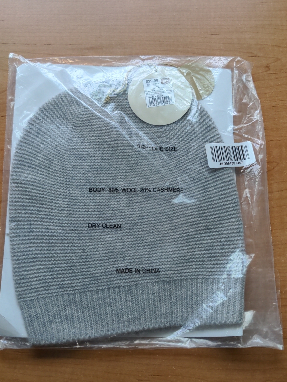 New Wool/Cashmere Hat With Bonuses